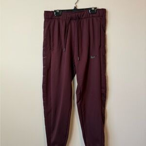 Nike Maroon logo Jogger Pants size small